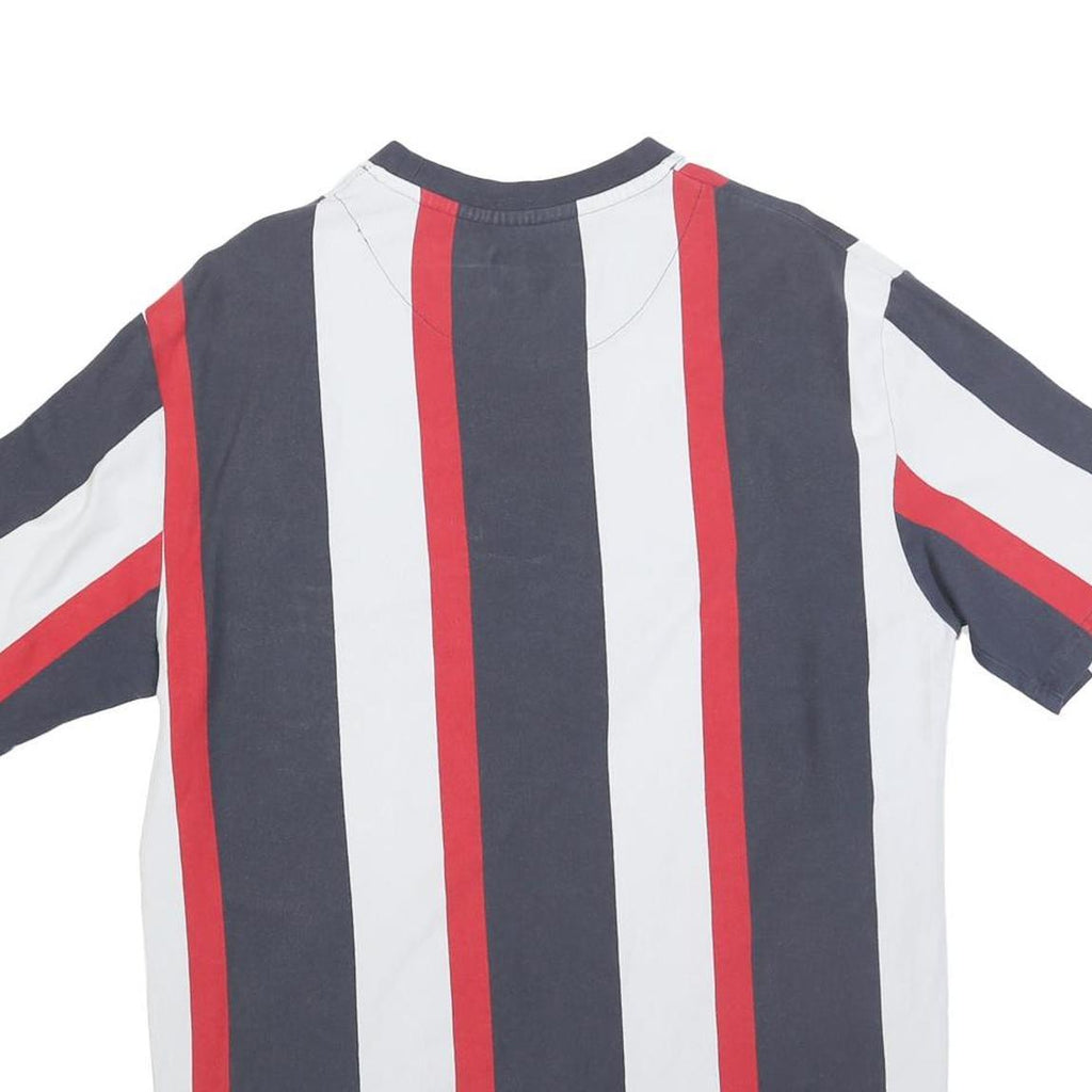 KARL KANI Mens Blue & White & Red Graphic T-Shirt M Short Sleeve Crew Neck