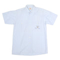 LIBERTY Mens Blue & Red Stripe Short Sleeve Shirt S Cotton Blend Casual