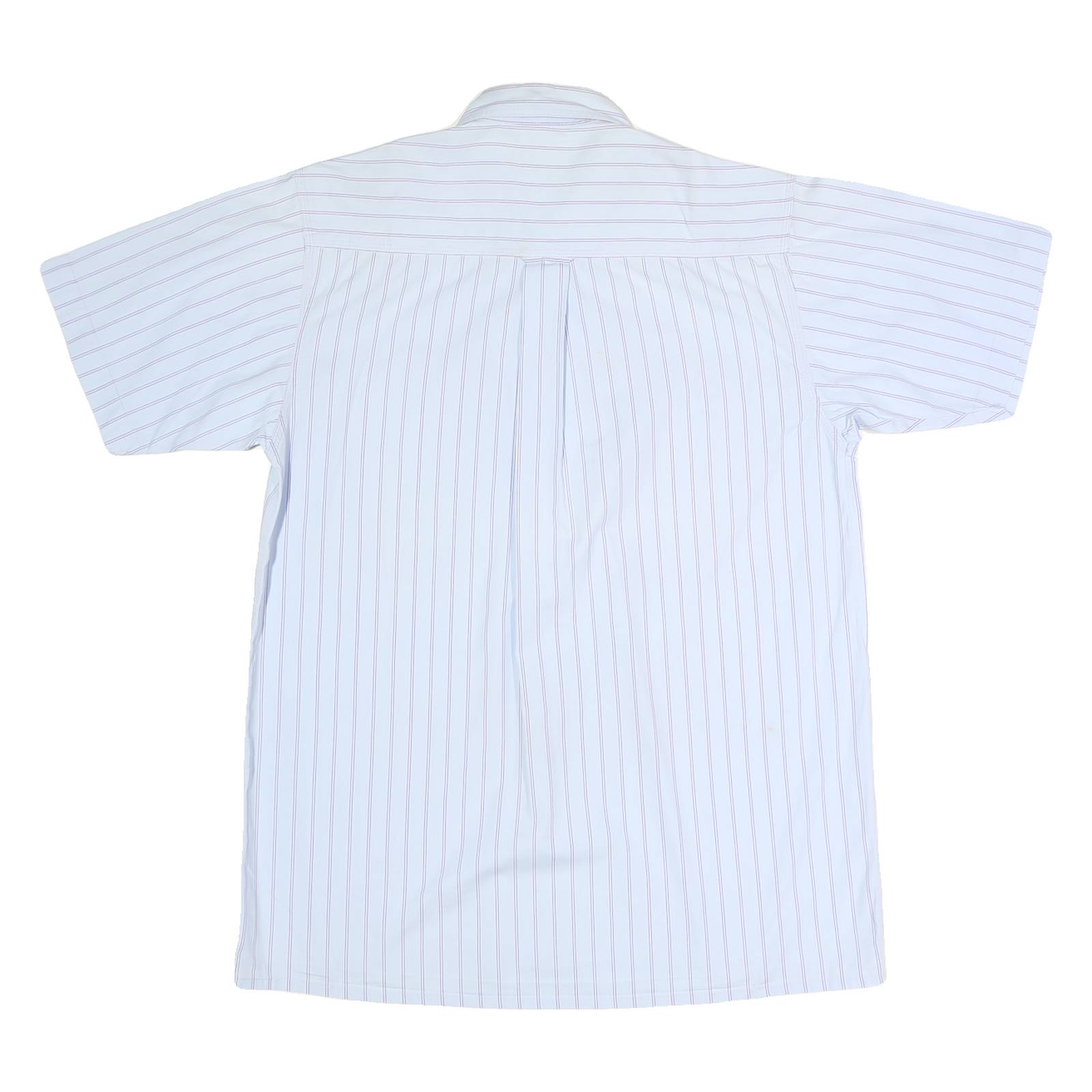 LIBERTY Mens Blue & Red Stripe Short Sleeve Shirt S Cotton Blend Casual