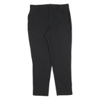 POLO RALPH LAUREN Womens Black Regular Leg Trousers W32 L27 Smart Casual Zip