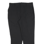 POLO RALPH LAUREN Womens Black Regular Leg Trousers W32 L27 Smart Casual Zip