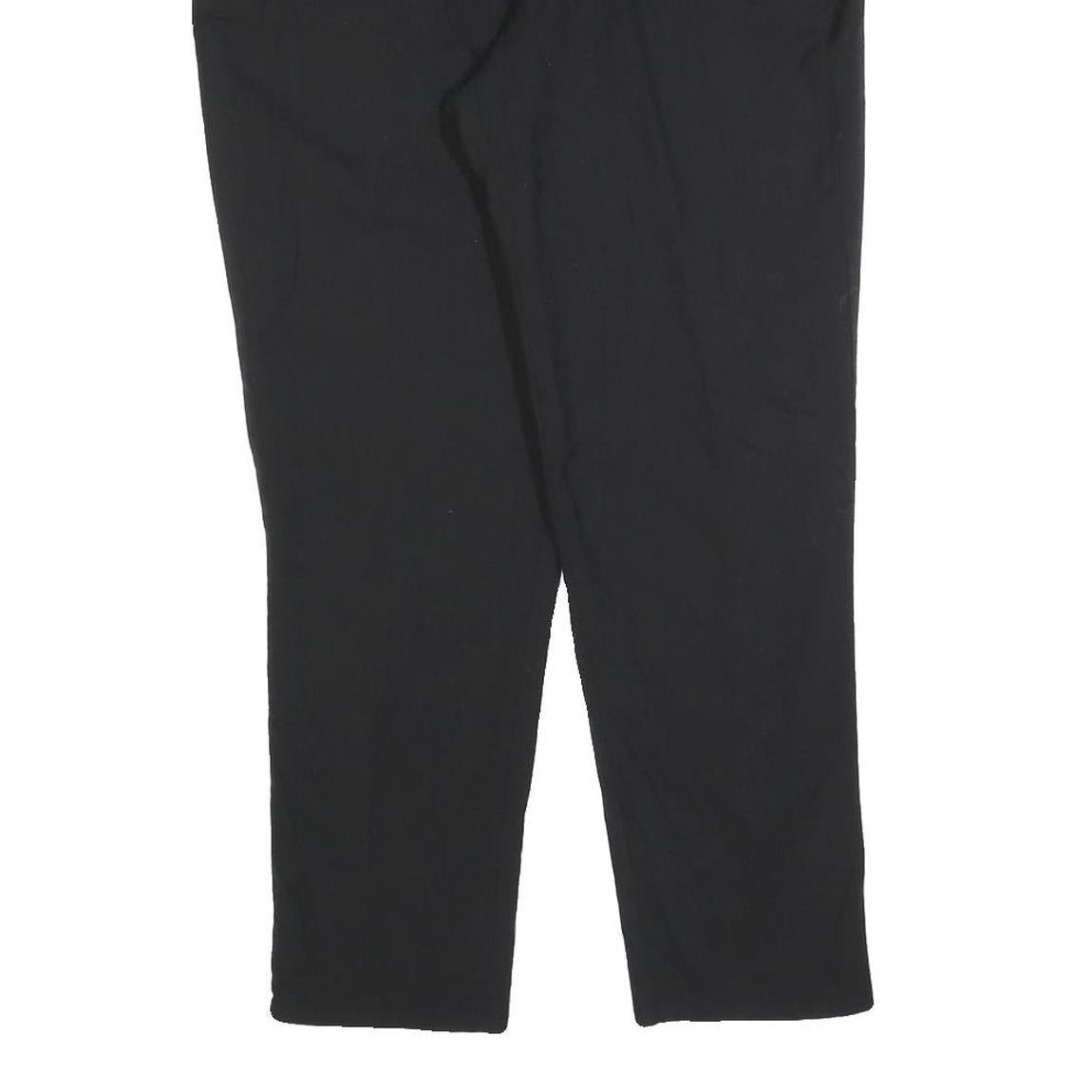 POLO RALPH LAUREN Womens Black Regular Leg Trousers W32 L27 Smart Casual Zip