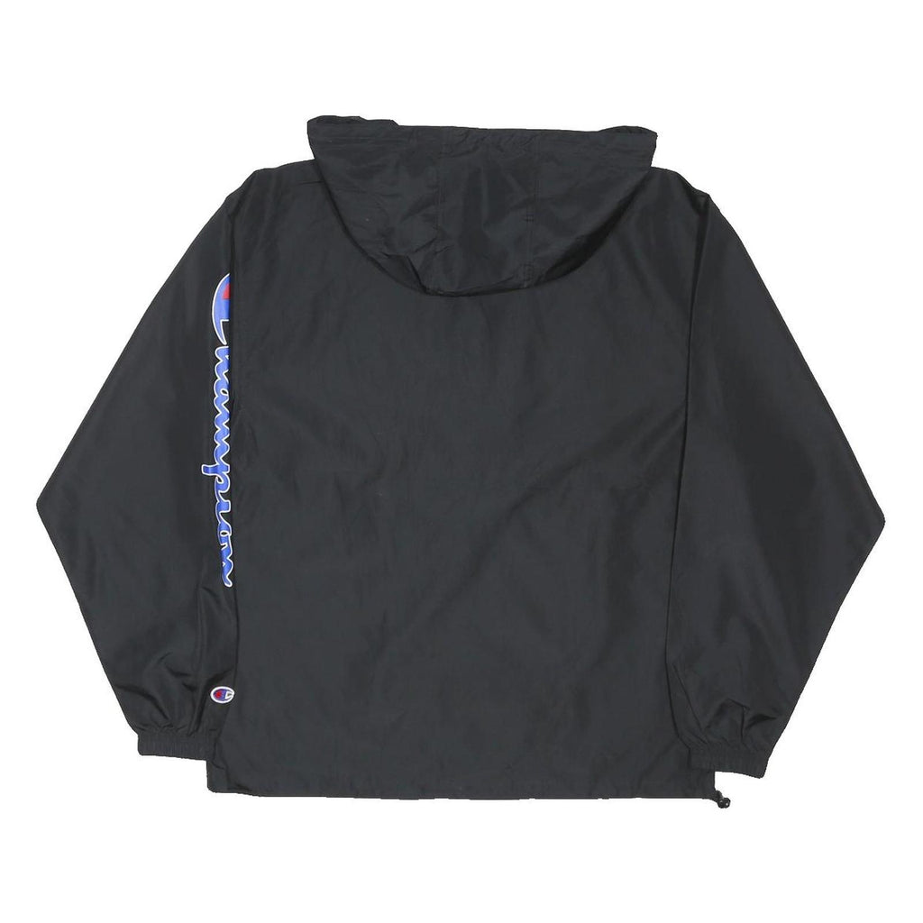 CHAMPION Mens Black Santa Cruz Jacket S Polyester Blend Hooded Zip