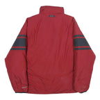 NAUTICA Mens Red & Navy Zip-Up Reversible Polyester Blend Jacket XL Plain