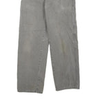 DICKIES Mens Jeans Grey Regular Straight Denim Medium W30 L28 Workwear Zip