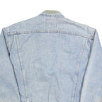WRANGLER Mens Blue Denim Jacket L Cotton Button Front Classic Fit Vintage Retro