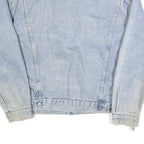 WRANGLER Mens Blue Denim Jacket L Cotton Button Front Classic Fit Vintage Retro