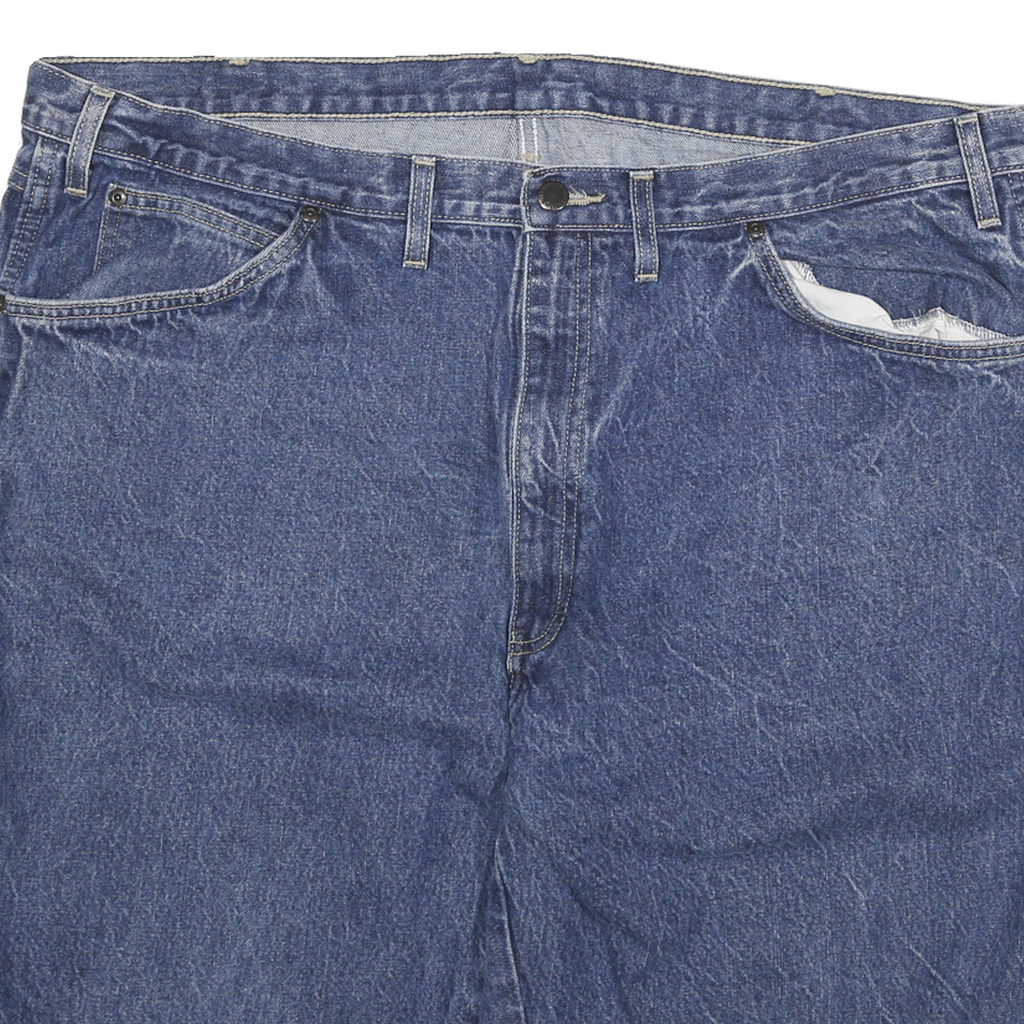 DICKIES Mens Denim Blue Casual Shorts 3XL W41 Cotton Blend Heavy Duty Workwear