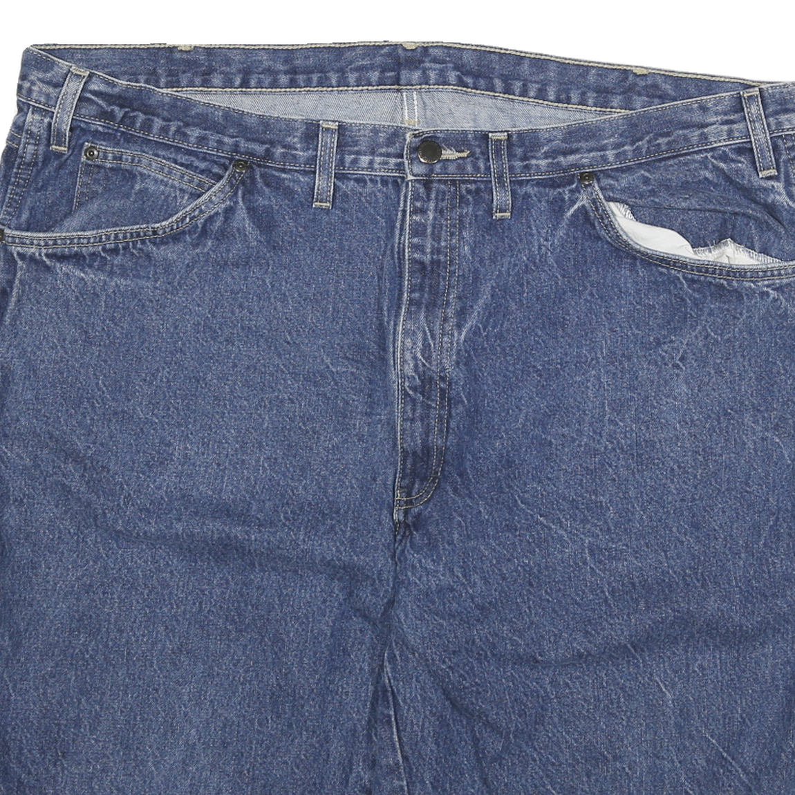 DICKIES Mens Denim Blue Casual Shorts 3XL W41 Cotton Blend Heavy Duty Workwear