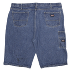 DICKIES Mens Denim Blue Casual Shorts 3XL W41 Cotton Blend Heavy Duty Workwear