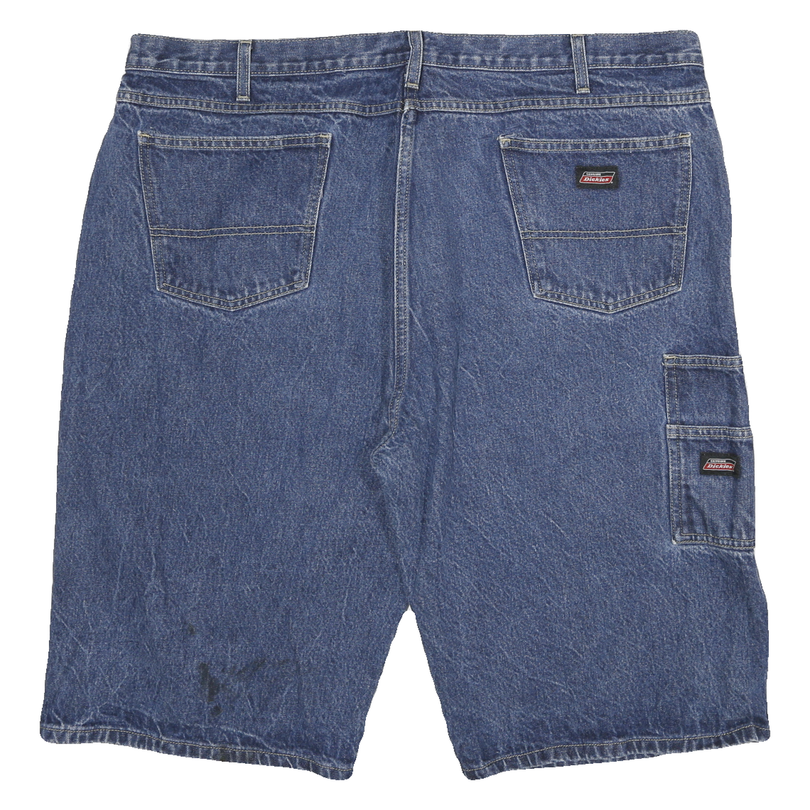 DICKIES Mens Denim Blue Casual Shorts 3XL W41 Cotton Blend Heavy Duty Workwear