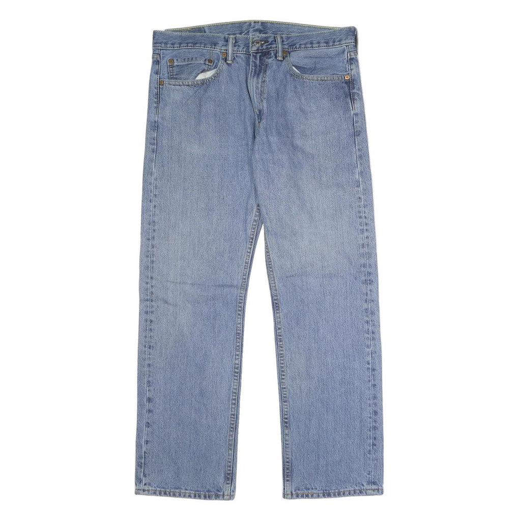LEVI'S 505 Mens Jeans Blue Regular Straight Denim Medium W34 L30 Classic Fit