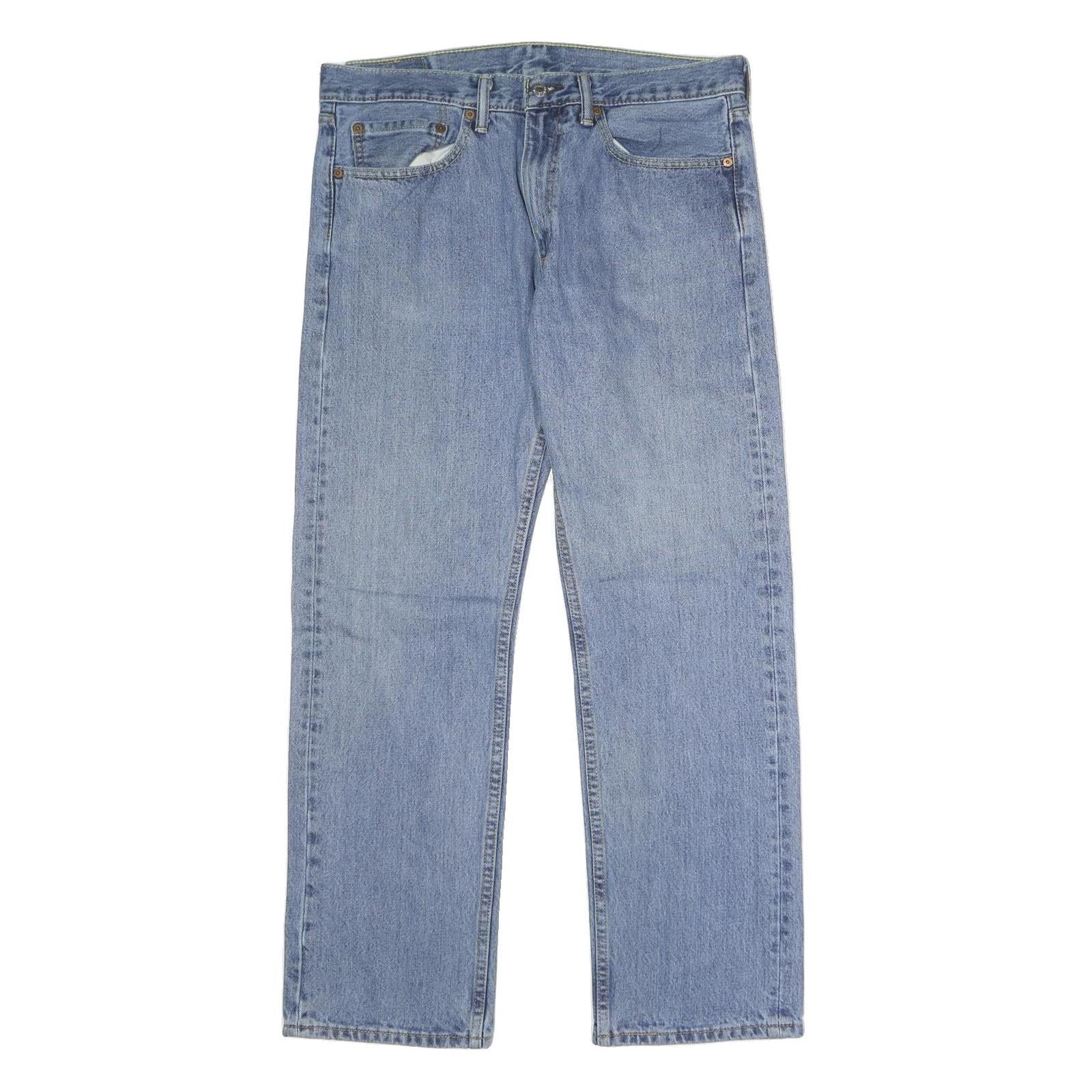 LEVI'S 505 Mens Jeans Blue Regular Straight Denim Medium W34 L30 Classic Fit