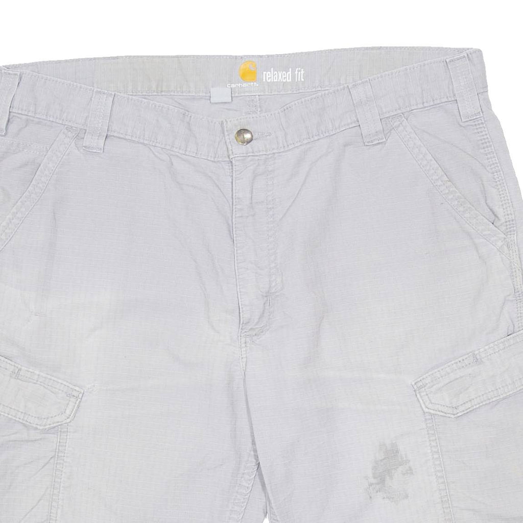 CARHARTT Mens Workwear Shorts Grey Relaxed XL W38