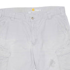 CARHARTT Mens Workwear Shorts Grey Relaxed XL W38