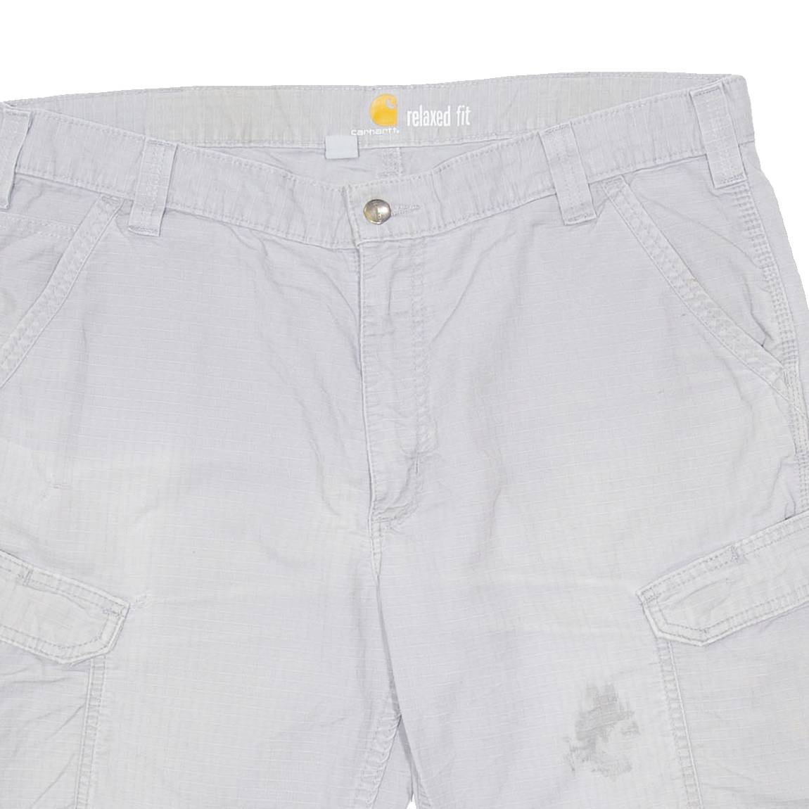 CARHARTT Mens Workwear Shorts Grey Relaxed XL W38