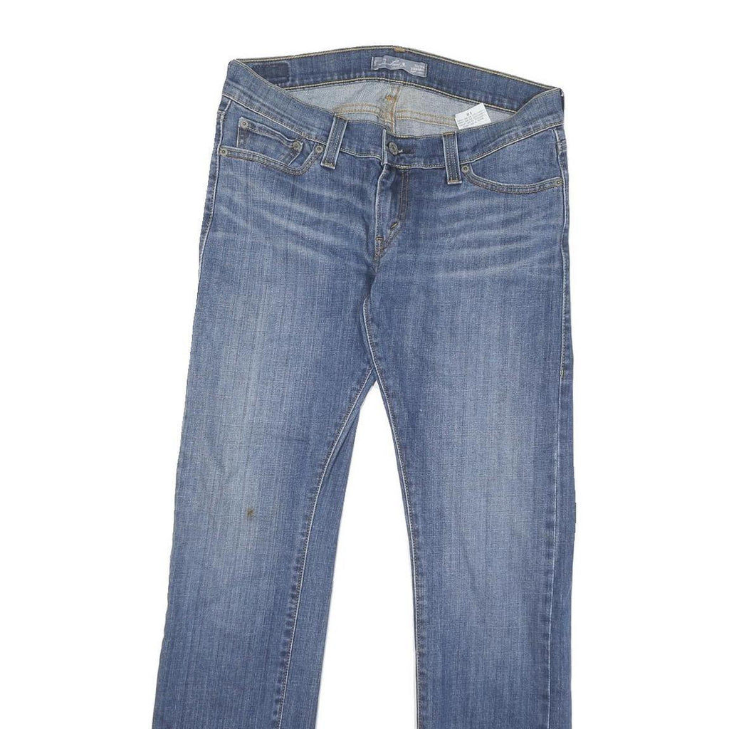 LEVI'S Womens Jeans Blue Regular Straight Denim Medium W32 L31 Classic Zip