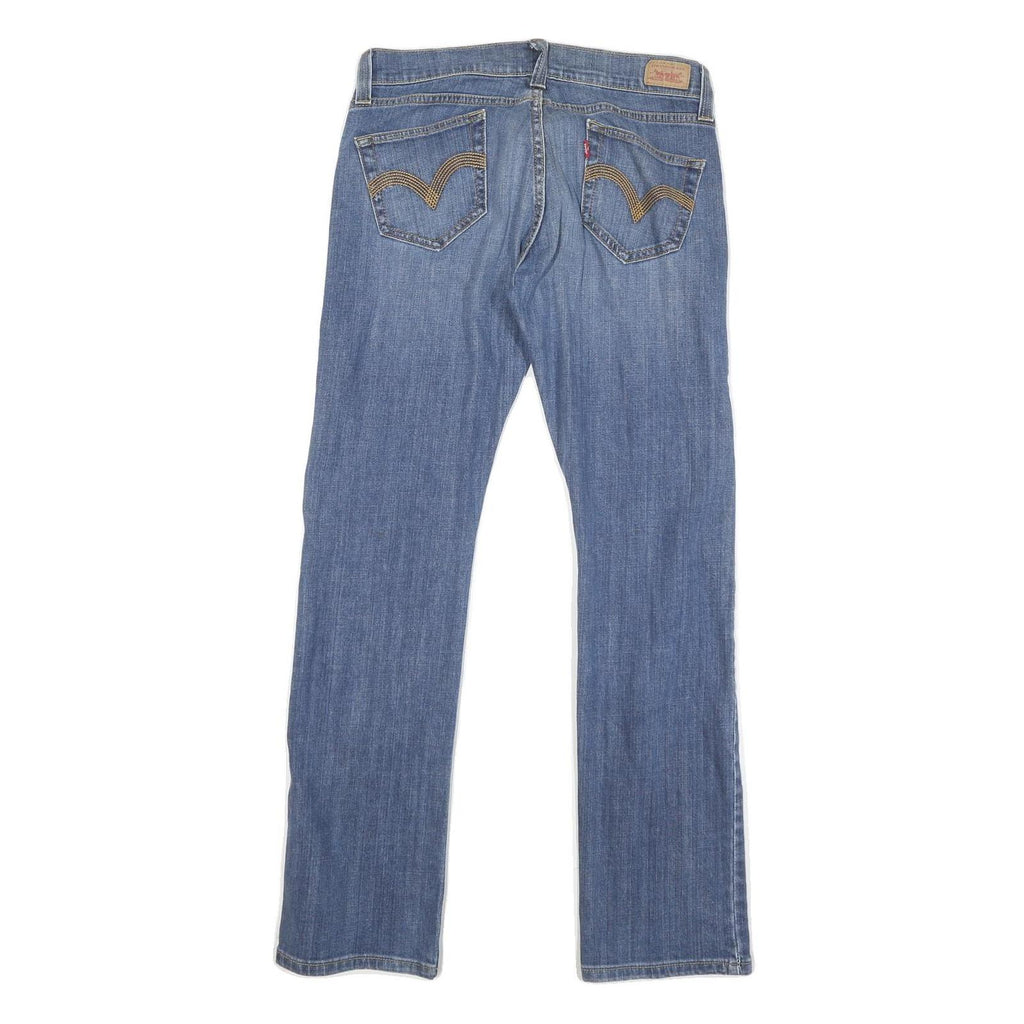 LEVI'S Womens Jeans Blue Regular Straight Denim Medium W32 L31 Classic Zip