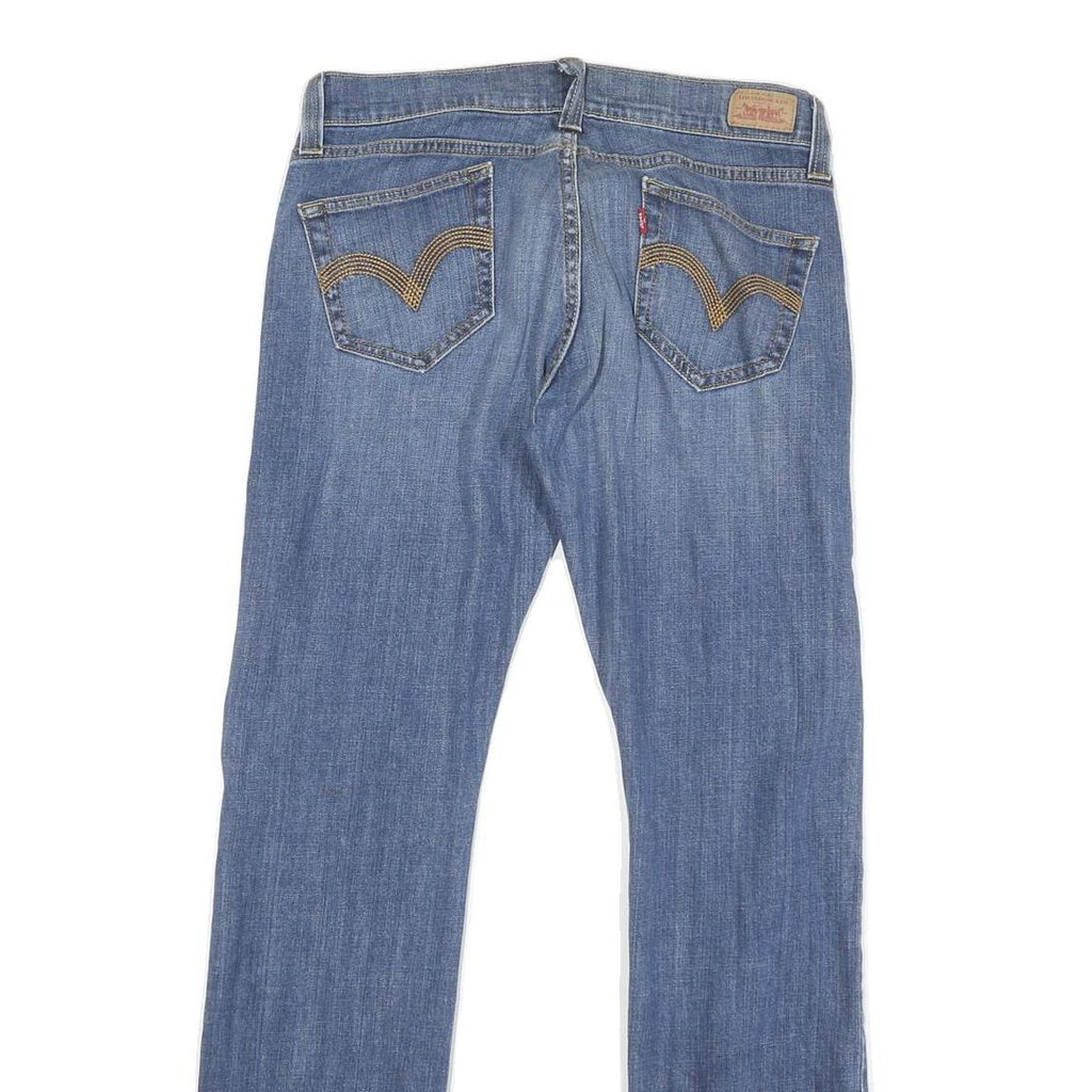 LEVI'S Womens Jeans Blue Regular Straight Denim Medium W32 L31 Classic Zip