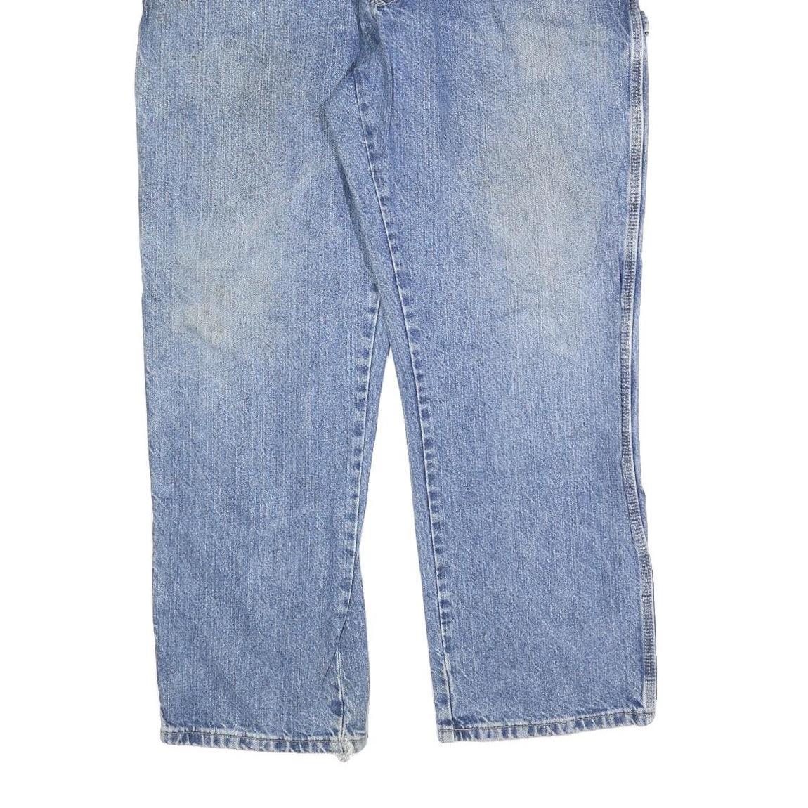 DICKIES Mens Relaxed Blue Denim Light Jeans W38 L30 Workwear Cotton Blend