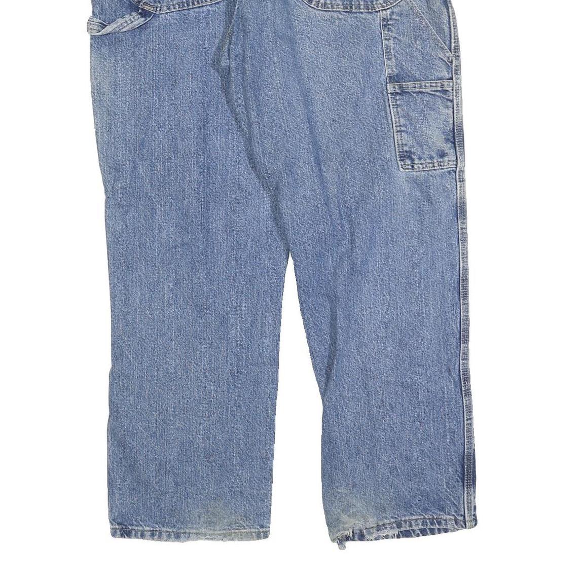 DICKIES Mens Relaxed Blue Denim Light Jeans W38 L30 Workwear Cotton Blend