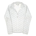 THE NORTH FACE Womens White Lightweight Quilted Jacket XS Polyester Blend Zip