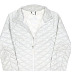 THE NORTH FACE Womens White Lightweight Quilted Jacket XS Polyester Blend Zip