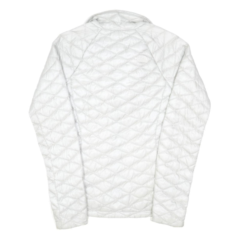 THE NORTH FACE Womens White Lightweight Quilted Jacket XS Polyester Blend Zip