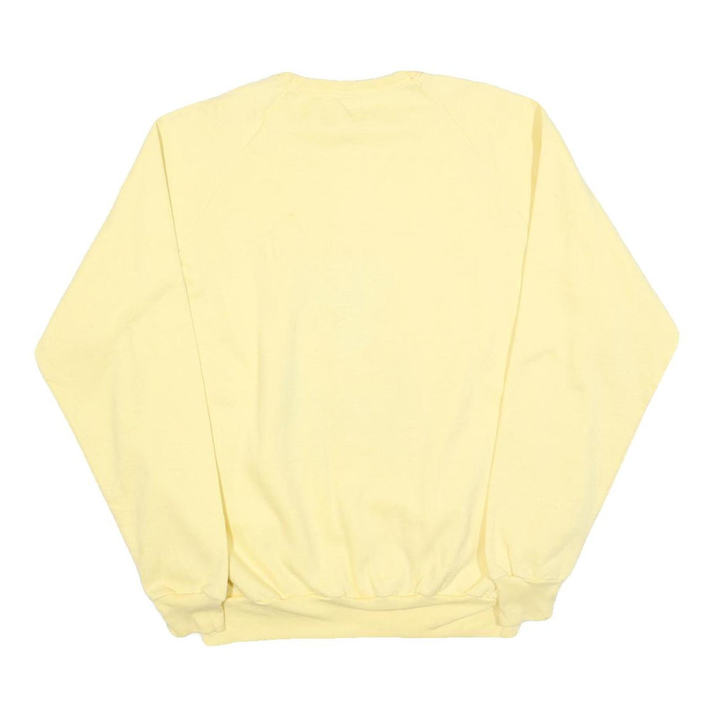 WORLD PRO Womens Yellow Ottawa Canada Teddy Bear Club Crew Neck XL Sweatshirt