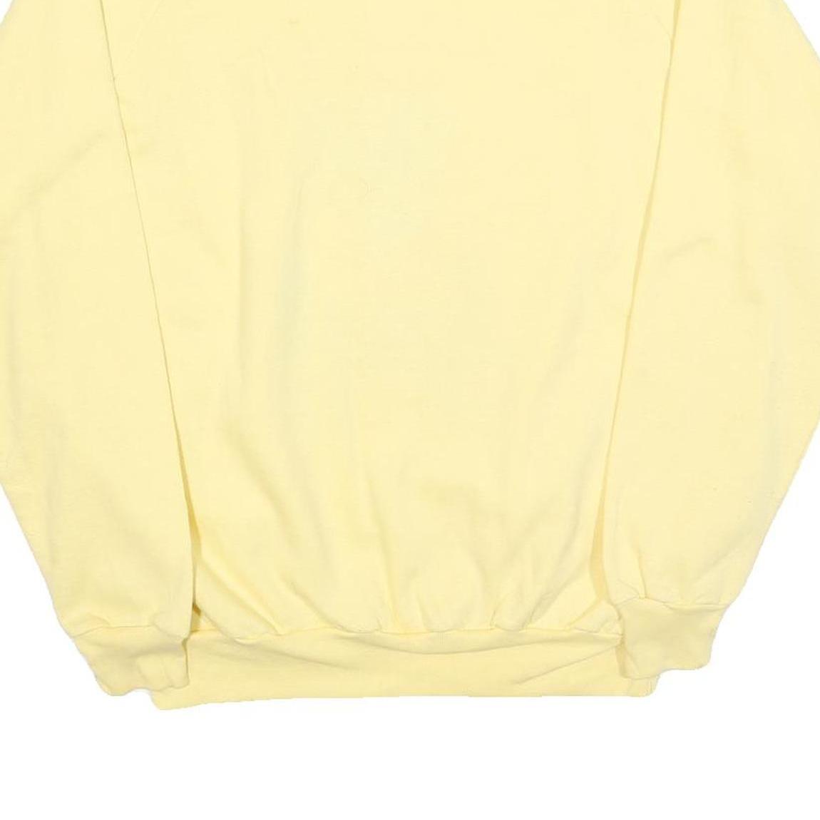 WORLD PRO Womens Yellow Ottawa Canada Teddy Bear Club Crew Neck XL Sweatshirt