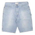 LEVI'S Womens Denim Blue Cargo Shorts L W36 Casual Cotton Blend