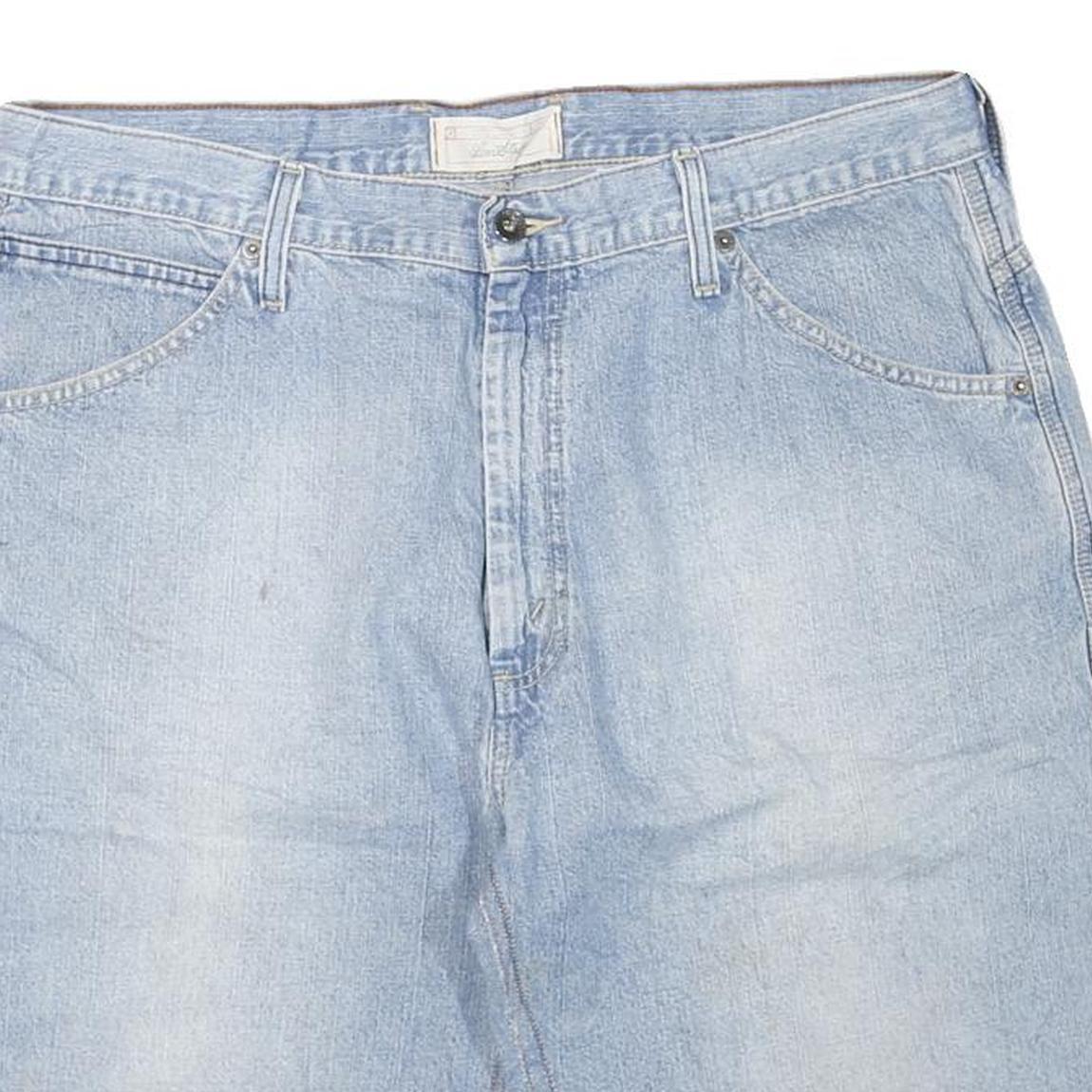 LEVI'S Womens Denim Blue Cargo Shorts L W36 Casual Cotton Blend