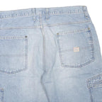 LEVI'S Womens Denim Blue Cargo Shorts L W36 Casual Cotton Blend