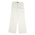 ETE COMME HIVER Womens Cotton Blend White Relaxed Straight Trousers W28 L32