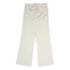 ETE COMME HIVER Womens Cotton Blend White Relaxed Straight Trousers W28 L32