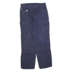 CARHARTT Mens Cotton Blend Navy Regular Fit Straight Leg Trousers W34 L34