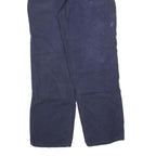 CARHARTT Mens Cotton Blend Navy Regular Fit Straight Leg Trousers W34 L34