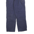 CARHARTT Mens Cotton Blend Navy Regular Fit Straight Leg Trousers W34 L34
