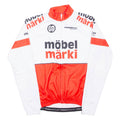 MAISCH Full Zip Cycling Shirt Mens Jersey Red Long Sleeve XS