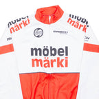 MAISCH Full Zip Cycling Shirt Mens Jersey Red Long Sleeve XS