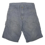 CARHARTT Mens Shorts Blue Casual Cotton Blend M W32 Durable Workwear