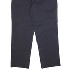 DICKIES Mens Cotton Blend Navy Regular Straight Trousers W35 L29 Workwear Zip