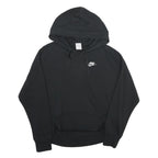 NIKE Womens Black Hoodie XS Cotton Blend Casual Sportswear Pullover