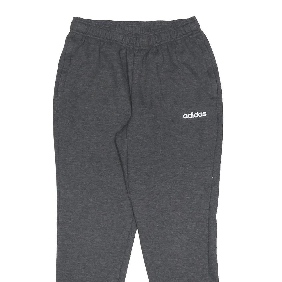 ADIDAS Womens Joggers Grey M W25 L27 Casual Cotton Blend Comfort Fit Elastic
