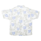Bamboo Mens Hawaiian Shirt White Crazy Pattern L