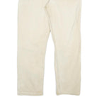 CARHARTT Mens Jeans Beige Relaxed Straight Cotton Blend W38 L32 Workwear Zip