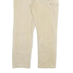 CARHARTT Mens Jeans Beige Relaxed Straight Cotton Blend W38 L32 Workwear Zip