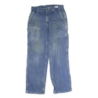 CARHARTT Mens Jeans Blue Regular Straight Denim Rinse W30 L30 Workwear