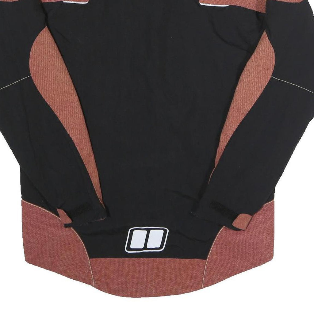 BERGHAUS Mens Black & Rust Outdoor Jacket S Polyester Zip Gore-Tex Waterproof