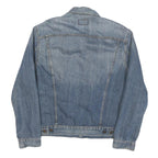 LEVI'S Mens Blue Denim Jacket L Cotton Blend Classic Button Closure Casual